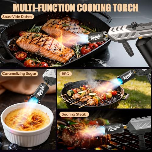 Image of Koackl 25.8 inch CSA Propane Torch Gun 2372F Adjustable Flame BBQ Gray