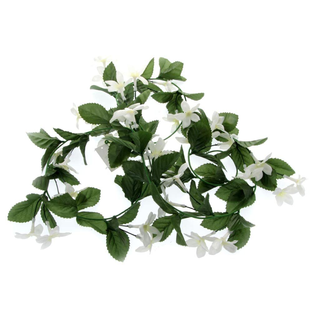 Corsage Creations - Stephanotis Garland - White & Green (175cm Long)