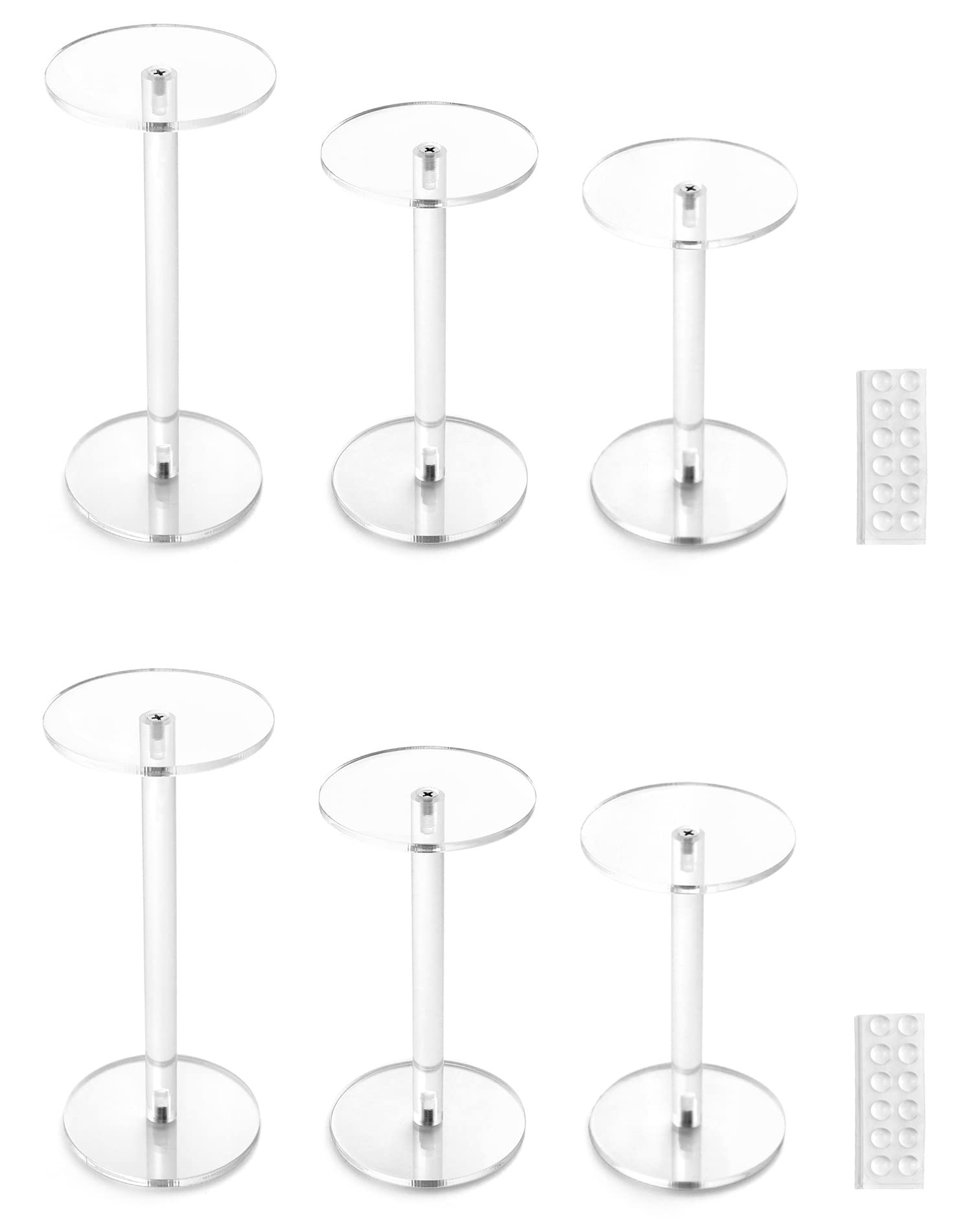 CiaoHER 2-Inch Thick Acrylic Display Block - 12" Round Polished Pedestal Stand For Collectibles - View #11