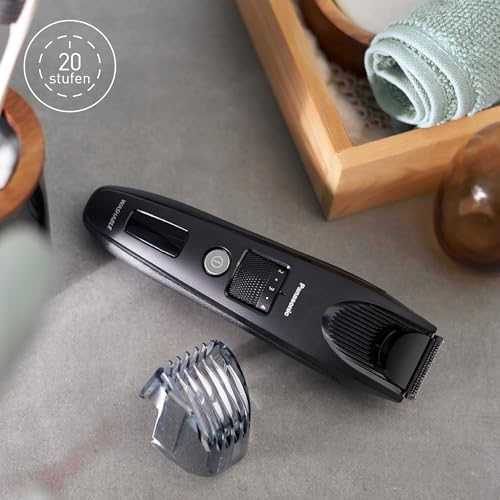 Foto von Panasonic ER-SB40-K803 Bartschneider für Männer, tragbarer, wasserdichter Haarschneider, 20 Längen, fortschrittliche Klingen, Kammaufsatz, kabellos & kabelgebunden, LED-Akkuanzeige, Schwarz