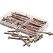 100PCS Crib Screws - Zinc Plated Hex Drive Socket Cap Furniture Barrel Screws Bolt Nuts Assortment Kit for Furniture Cots Beds Crib and Chairs- M6 x 40mm/50mm/60mm/70mm/80mm