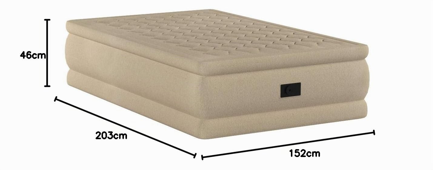 Intex lit gonflable plush fiber tech 2 places elec
