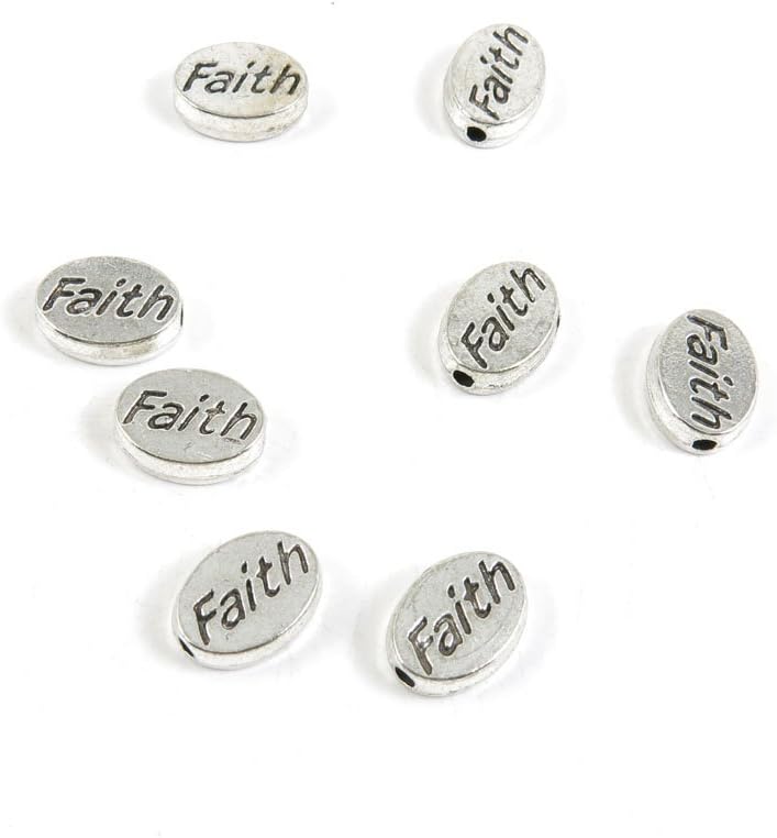 Price per Lot 290 PCS Jewelry Making Charms Antique Silver Tone Color Jewellery Charme Findingss Bulk Wholesale Suppliers Arts Crafts I5CB4 Faith Loose Beads