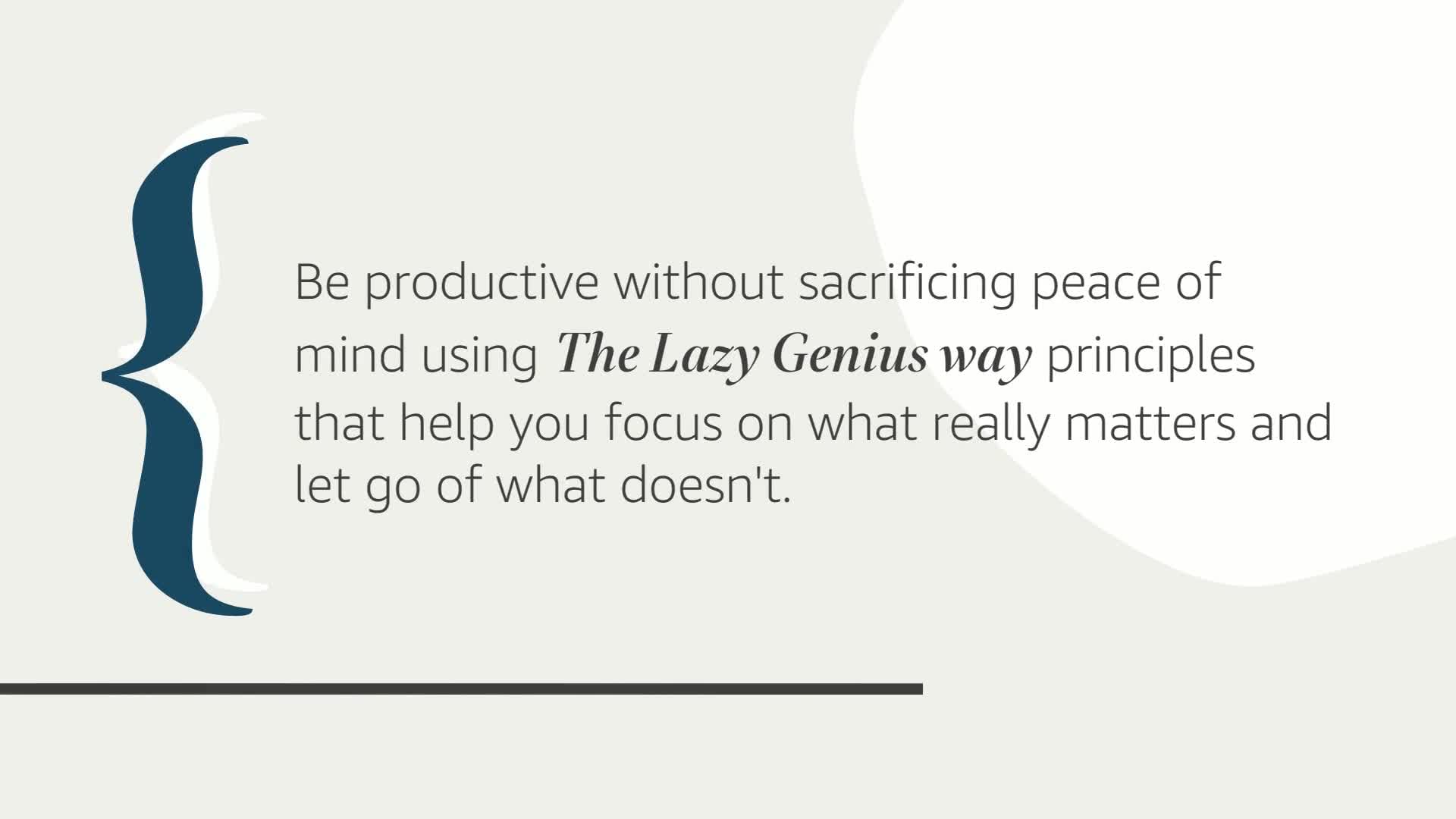 The Lazy Genius Way: Embrace What Matters, Ditch What Doesn't, and Get Stuff Done - Image 2