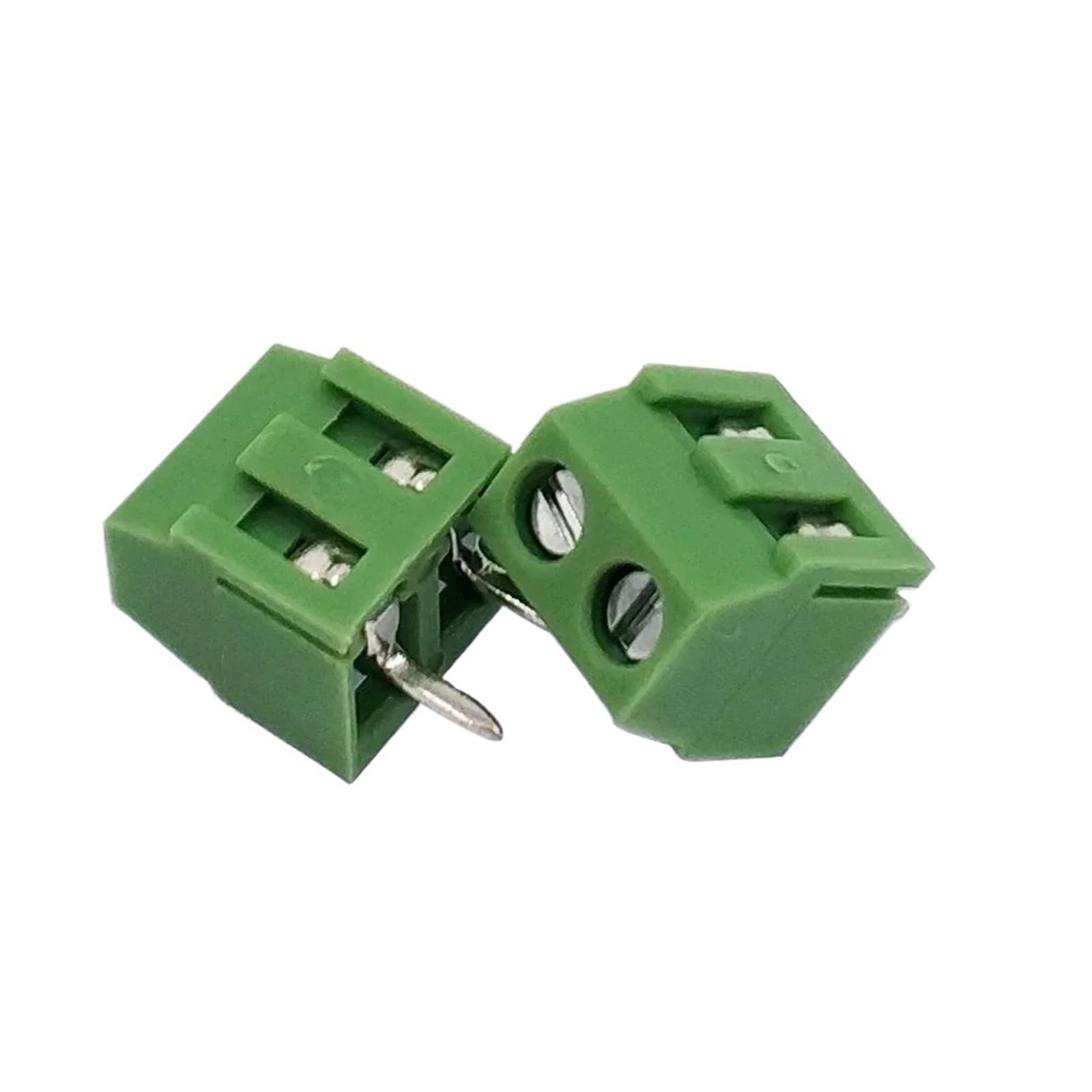 50 pz 3.5mm/0.14 ".81mm/0.15in Passo 2P 3P 128-3.5 300V/10A 24-12AWG Giuntabile PCB Connettore A Vite Filo Morsettiera(3.5mm,2P)
