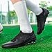 Imagen de VLOOKST Zapatos de Fútbol para Hombre Botas de Futbol Tacos Calzado de Fútbol Zapatillas de Futbol Zapatillas Deporte Zapatos de Entrenamiento Negro Plateado Talla 45