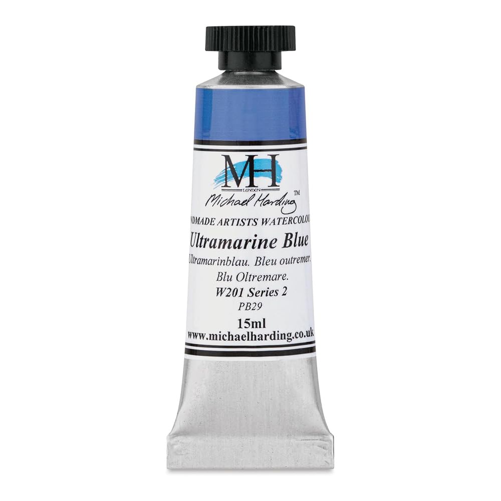 Michael Harding Ultramarine Blue Professional Watercolors - 15Ml Tubes (Ultramarine Blue)
