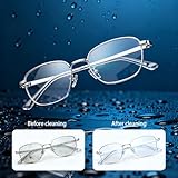 Ultrasonic Jewelry Cleaner Machine 300ml Portable 360° Deep Cleaning One-Touch Operation Cleaner for Ring Earrings Necklace Silver Eyeglass Watches Denture XMAS Gifts - Image 5