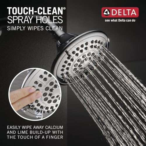 Delta Faucet Lahara 17 Series Dual-Function Shower Trim Kit with 5-Spray Touch-Clean Shower Head, Chrome T17238 (Valve Not Included) - image 6