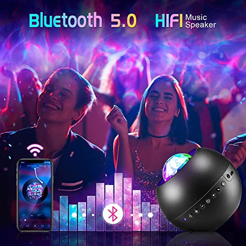 One Fire Galaxy Projector For Bedroom, White Noise Galaxy Light, Remote Timer Star Projector, Bluetooth Music Night Light Projector For Kids Teen Adult Bedroom Decor #TOP3