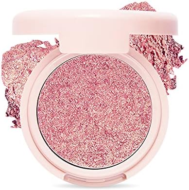 ETUDE Air Mousse Eyes (#PK002 Pink Picnic)(21AD) | Metal Glitter Eyeshadow That Gives Out a Dazzling Sparkle Effect with Different Types of Pearls | K-beauty