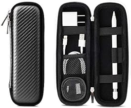 Handcuffs Portable Leather Case Holder For Apple Pencil Premium Carrying Case For Stylus Ipad Pro Pen Pencil Samsung Huawei Apple Pen Accessories Usb Cable Earphone Fountain Pen (Black)