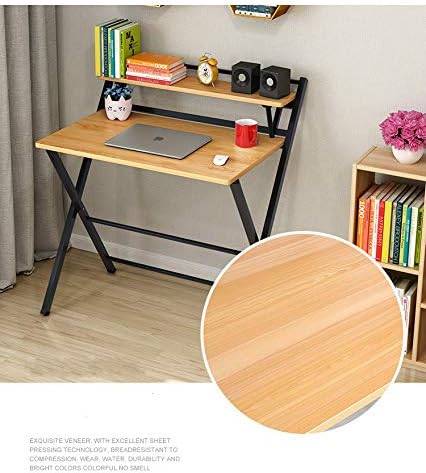 Amazon パソコンテーブル 簡易 折り畳みテーブル 勉強の机 インストールを免除する 机 家庭用 卓上式 小さな机 デスク 文房具 オフィス用品