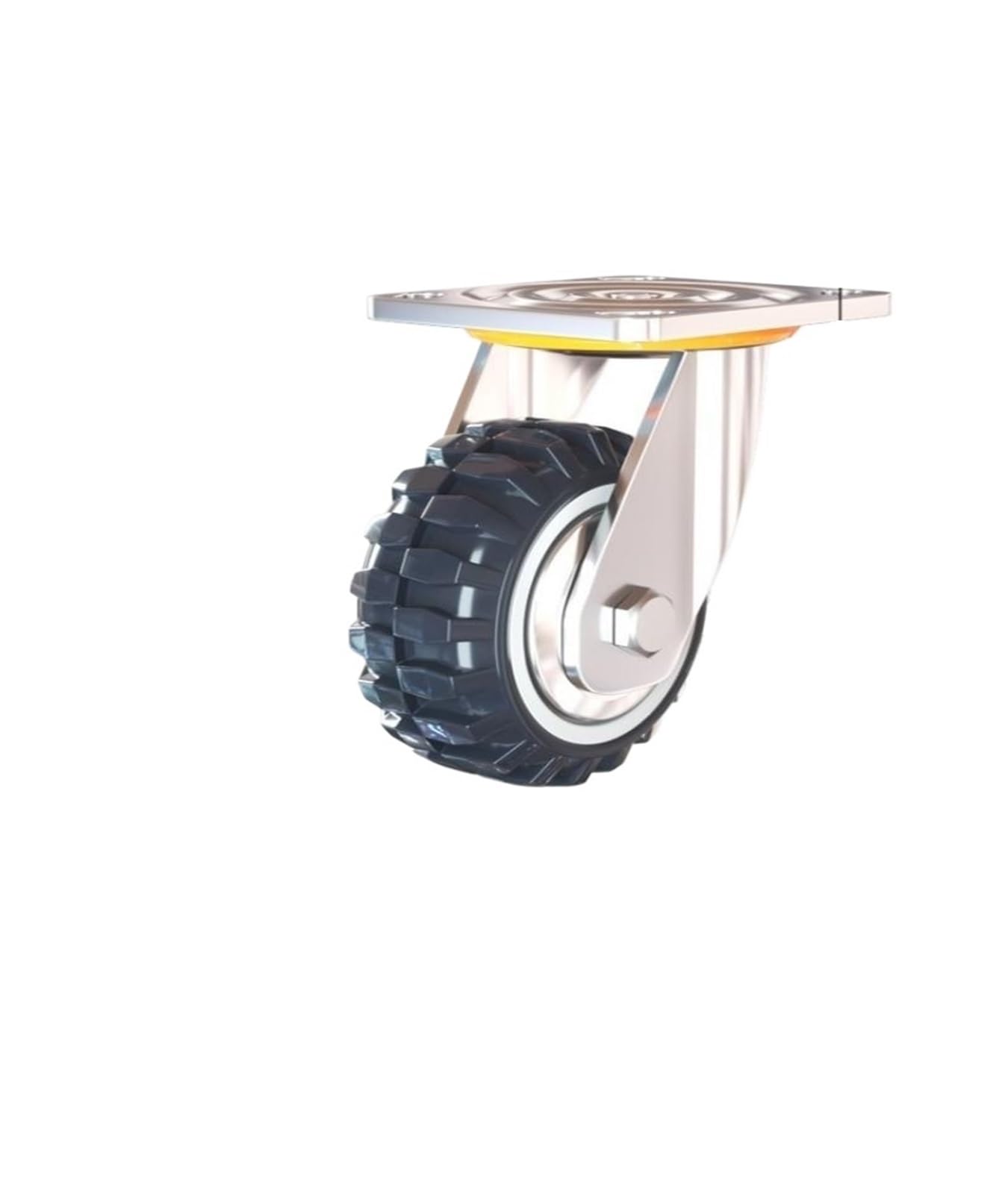 MXXDMOPD 1 Piece 4 inch Swivel Wheel dustproof Polyurethane Caster Flat Trolley Pulley