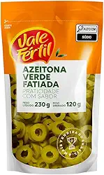 Vale Fértil Azeitona Verde Em Conserva Fatiada Sachê 120G Pequeno