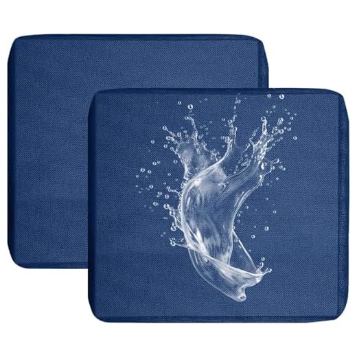 1/2/4 Piezas Copri Cuscino Divano Esterni Impermeabile, Fodere per Seduta Patio con Cerniera Rimovibili Copriseduta per Interni ed Esterni, Patio, Giardino Mobili in Rattan(A13,50x45x10cm(2pcs))