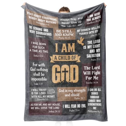 Encoink Christian Gifts for Men, Christian Blanket, Birthday Gifts for Men