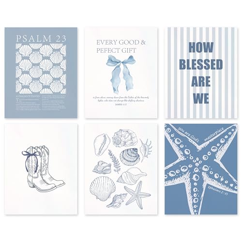 Affiches de coquette bleu clair Shescrzionu pour rafraîchir la déco d'une chambre