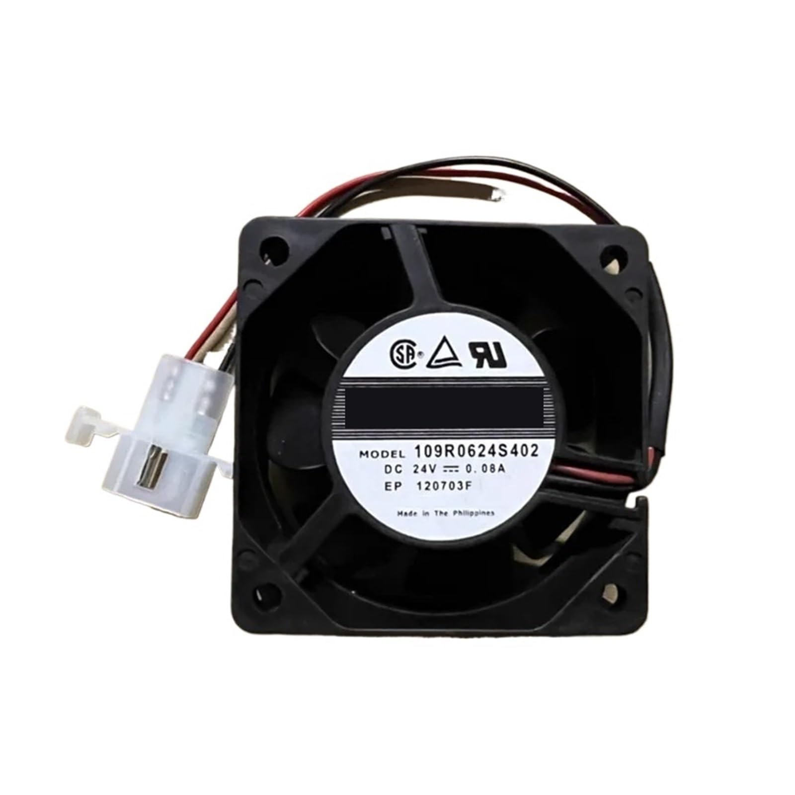 YMUGUEGH 1pcs 109R0624S402 24V 0.08A 6025 2-wire inverter cooling fan