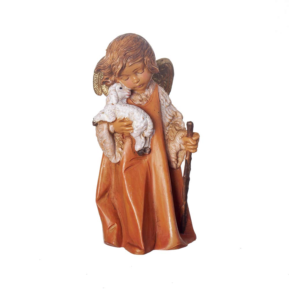 Fontanini 3.5"Angel With Lamb & Staff Figure 3.5"H by Roman