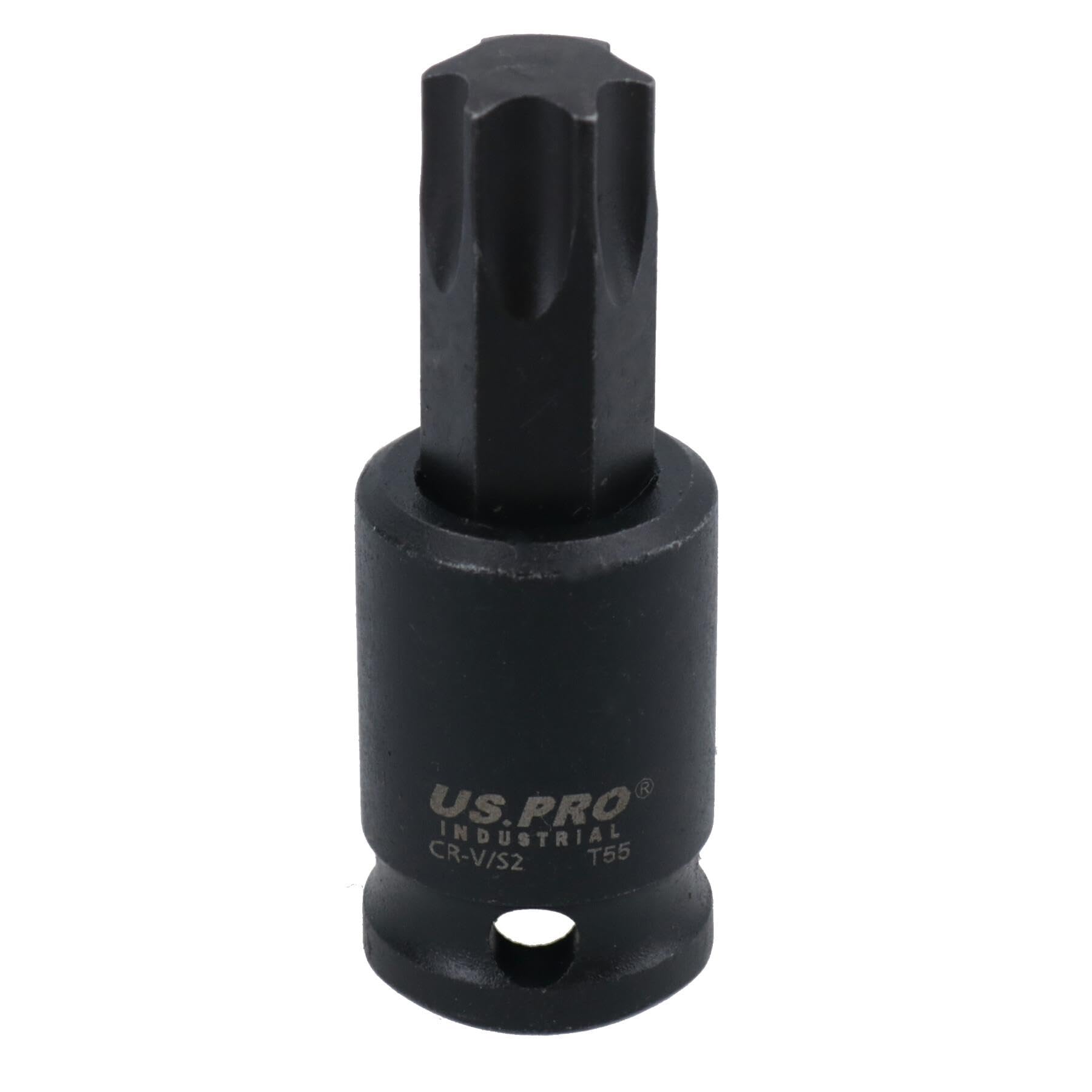 Ab Tools Men's Black T55 Torx Star Impact Impacted Shallow Short Bit Socket 3/8In Drive