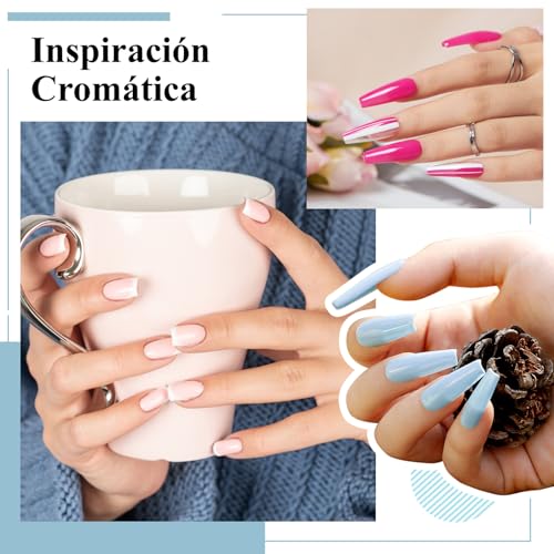 Pintauñas Semipermanentes VANREESA de 45 Colores Kit Completo con Base y Top Coat 3