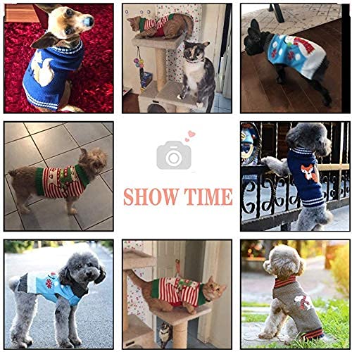 Pull de Noël pour chien ABRRLO vêtement chaud pour petit chiot - 4