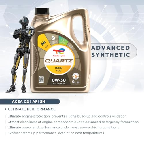 TotalEnergies Quartz INEO FDE 0W30 Engine Oil - ACEA C2 - Low SAPS - Age-Resistance Technology - Fuel Economy Formula - Advanced Synthetic Motor Oil Lubricant - 5L - Image 4