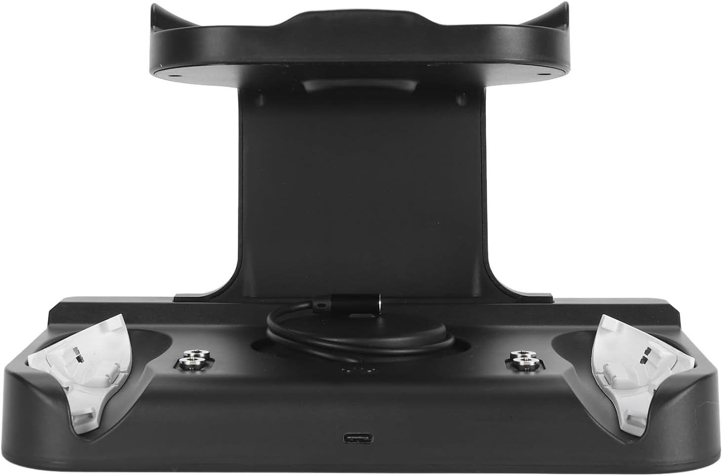 aqxreight VR Charging Station USB C Fast Charging Multiple Prevention with 2 Rechargeable Batteries VR Headset Controller Dock for Meta 3 Designed Specificall (Black)