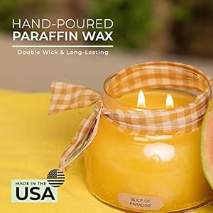 Acheerfulgiversliceofparadisemamascentedglassjarcandle22ozwithlidtruetolifefragrancemadeinusa Urban Country Home Decor A cheerful giver slice of paradise mama scented glass jar candle 22oz with lid true to life fragrance made in usa urban country home decor