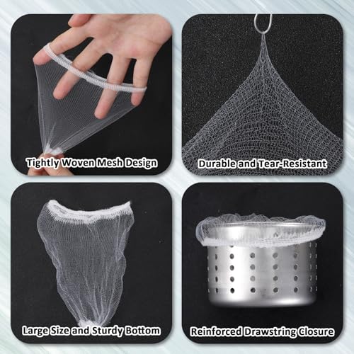 Bolsa de malla para colador de fregadero de cocina 300 uds miniatura 3