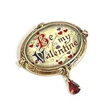 Sweet Romance Vintage Holiday Christmas Halloween Valentine's Day Brooch Pins (Valentine - Be My Valentine)