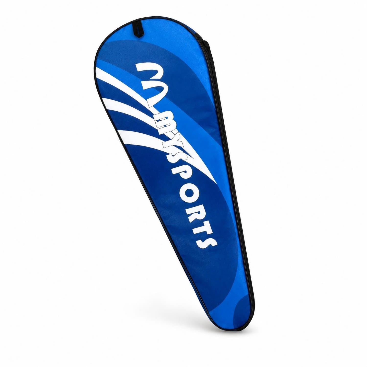 Single Shoulder Strap Badminton Racket Bag Slim Badminton Racquet Bag Teardrop-Shaped Sports Gear Padded, White Blue, 018 Cover-image-42