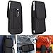 BETOY Funda Cinturon en Nylon, Clip para Cinturón Funda Vertical Oxford con Velcro y Mosquetón para Huawei P20/P30 iPhone 6/7/8 Samsung S5/S9, 4,5-5,1 Pulgadas Noir
