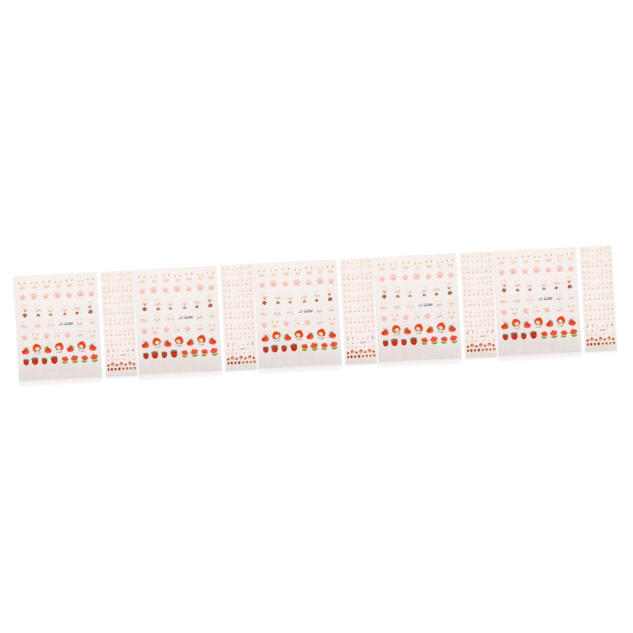 FOMIYES 5 Juegos De Pegatinas Para Uñas Con Diseño De Conejito Para Mujer Calcomanías Navideñas Accesorios Fáciles De Despegar Para Manicura 10 Hojas X 5