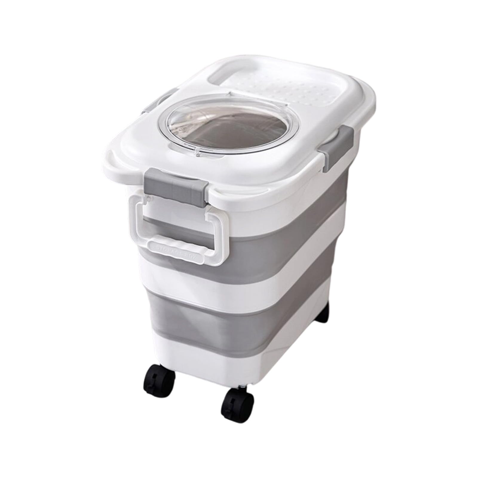 Large Capacity Rice Bucket Space Saving Kitchen Grain Organizer Countertop Dustproof Food Storage Container Rice Storage Container with Lid