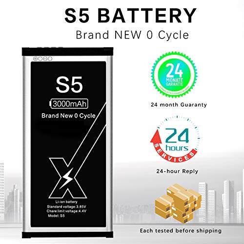 DEJIMAX Batteria per SAMSUNG S5 Supporto NFC