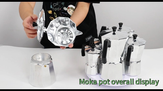 12 Cup Aluminum Moka Pot Classic Stovetop Espresso Coffee Maker