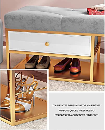 Banc à chaussures pour optimiser un petit couloir avec rangement - 5
