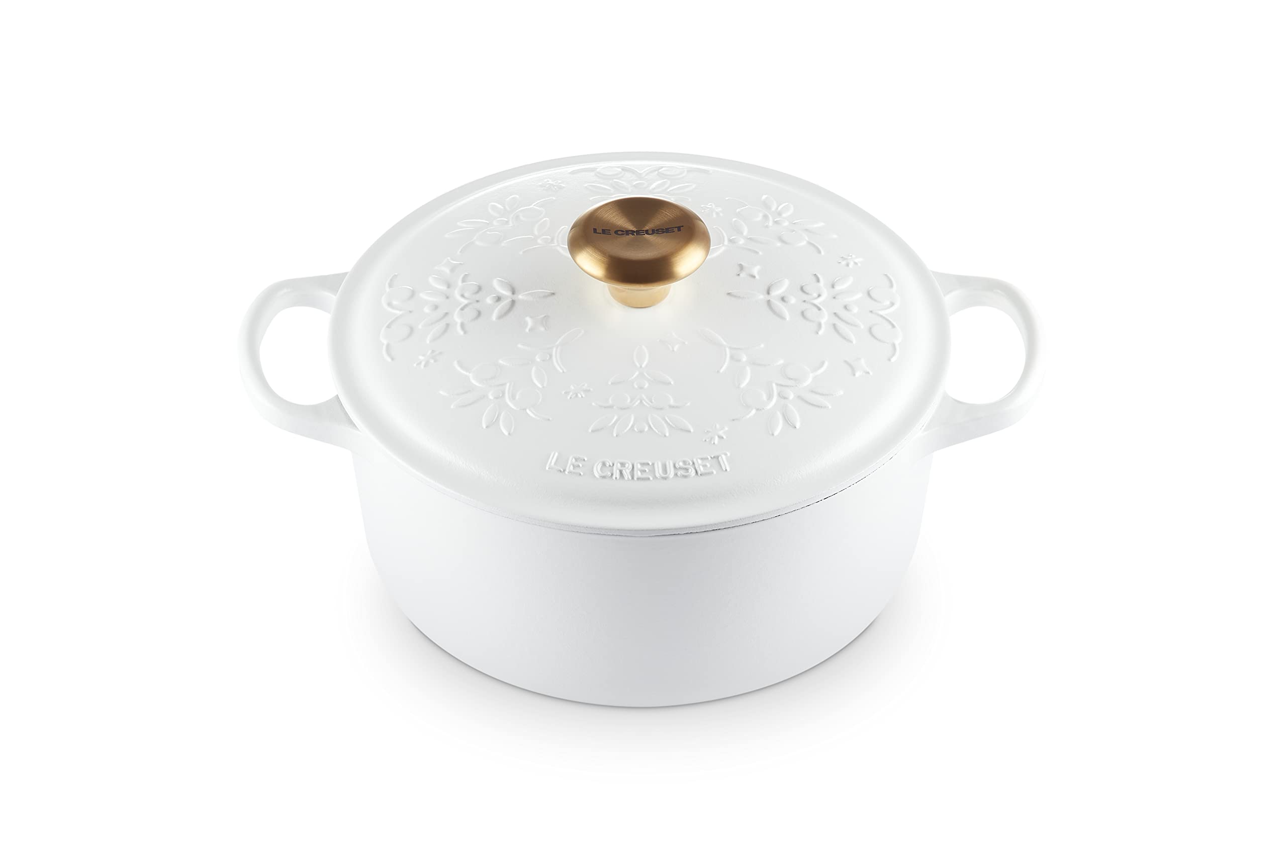 ルクルーゼ　ノエルリーフ　ココットロンド　24 Le Creuset（ルクルーゼ）の「シグニチャー ココット・ロンド