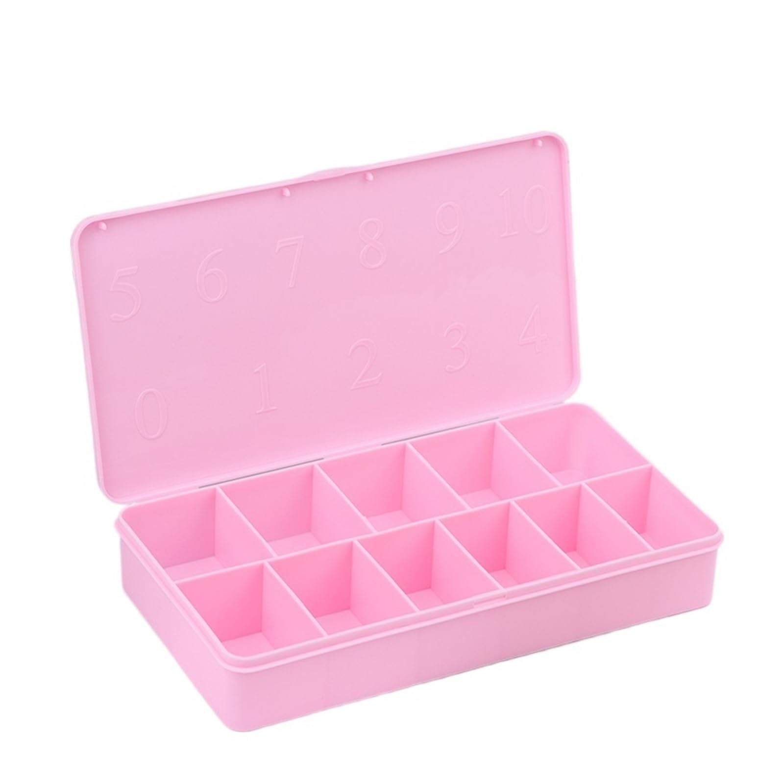 press on ständer 1Pcs Leere Lagerung Organizer Box Fall Container for Gefälschte Falsche Nagel Tipps Maniküre Nägel Zubehör 11 Grids Werkzeug(Pink)