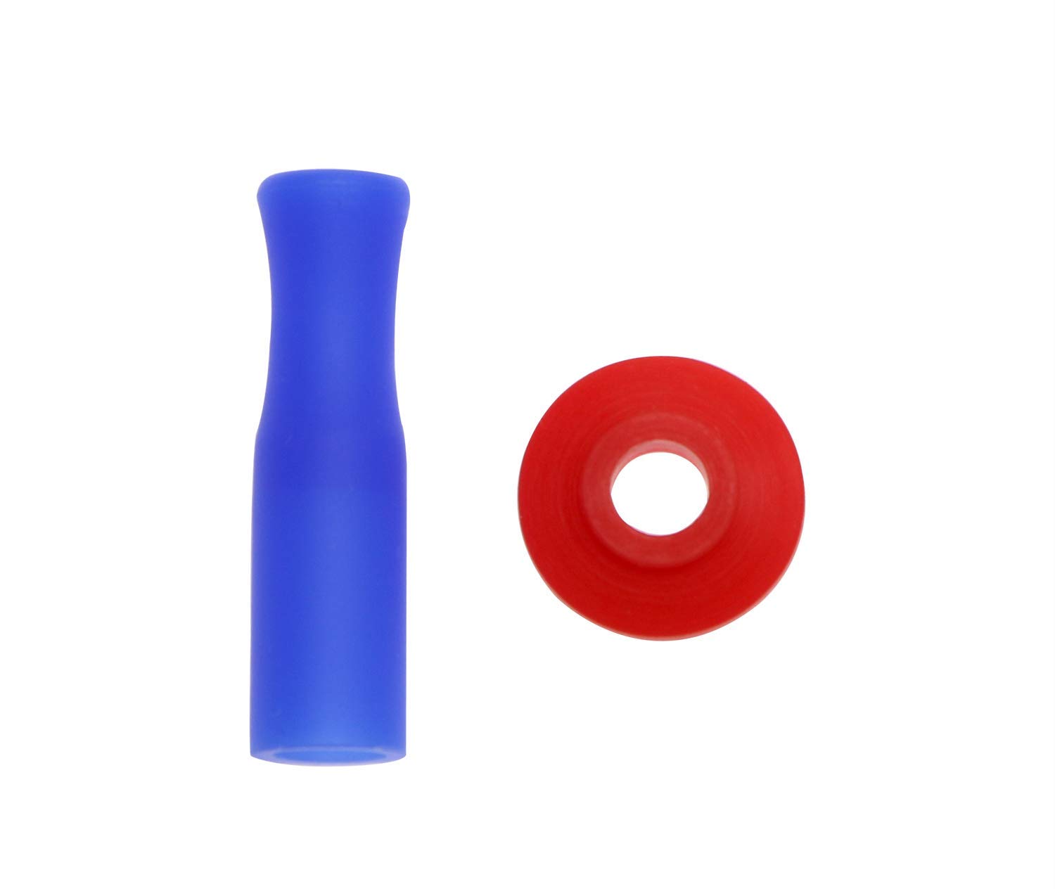 Mini Skater 8 Stück mehrfarbige Lebensmittelqualität Silikon Trinkhalme Deckel und 16 Strohschalldämpfer AntiVerkalkungKälte Strohhalme Abdeckung für 6,4 cm Breite (6 mm Durchmesser) Edelstahl