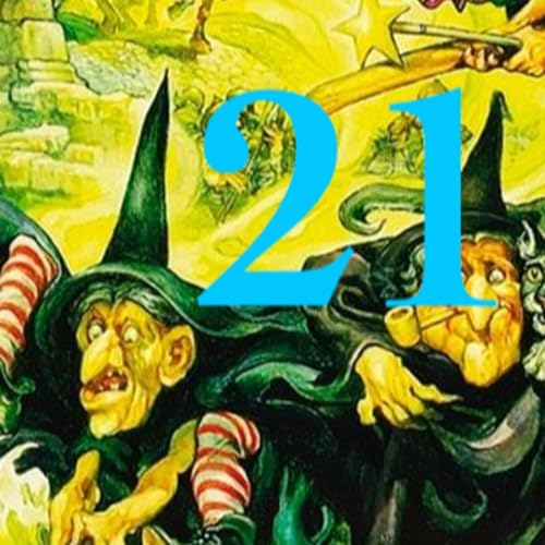 Brujas de viaje 21, (voz humana); Mundodisco 12.