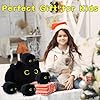 LSYDCARM Black Cat Plush, Black Cat Stuffed Animals with Babies Inside, Mommy Cat with 4 Baby Kittens Kawaii Cat Plushie Toy Birthday Gifts for Kids Boys Girls #5