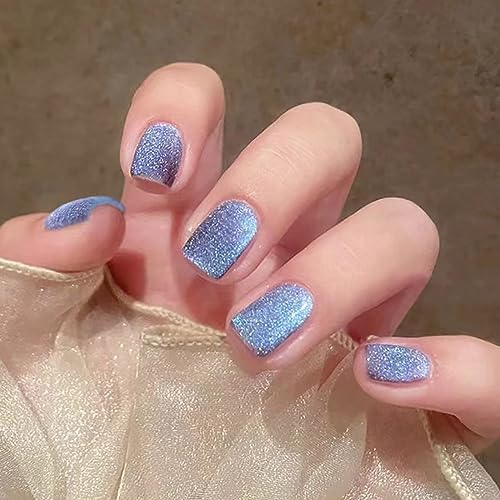 BHIDENAW ネイルチップ ショート 24枚入 ネイルチップ 人気 和風 かわいい シンプル おしゃれ 成人式 結婚式 パーティー 日常生活に使用できます 花嫁ネイル ウッドスティック ネイルファイル付き (若々しさ-P7, M)