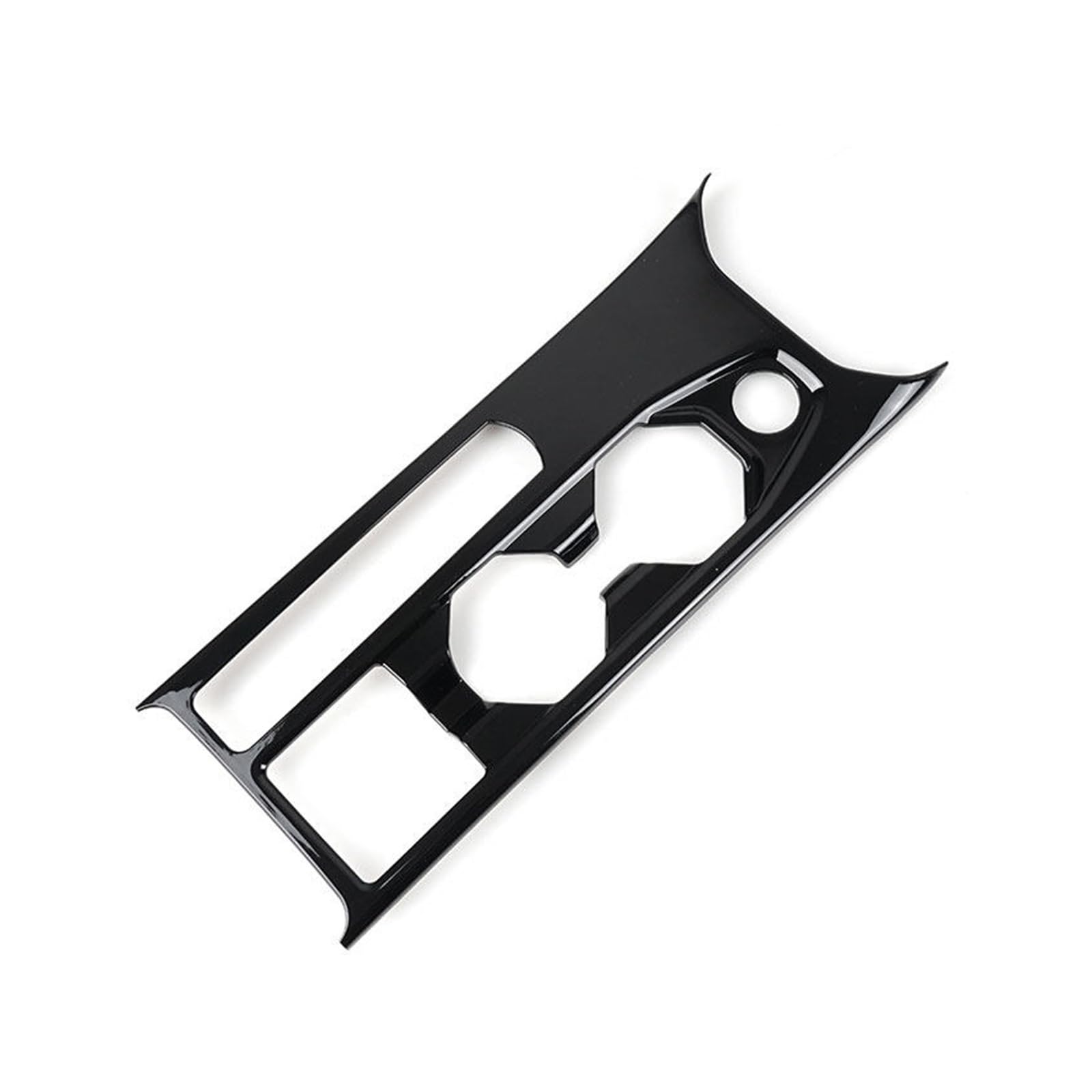 Trim Pannello Telaio Per VW Per Polo 2019 2020 ABS Car Interior Center Console Pannello Del Cambio Supporto Di Tazza Acqua Cornice Custodia Trim Center Consolle Cover(Bright Black)