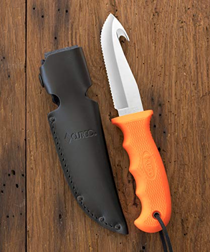 Kitoo Model 5717 Orange Gut Hook Hunting Knife .......High Carbon, Stainless 4 3/8