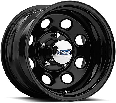 Cragar 3978955: Wheel, Soft 8, Steel, Black, 17 in. x 9 in., 5 x 5.5 in. Bolt Circle, 5 in. Backspace, Each