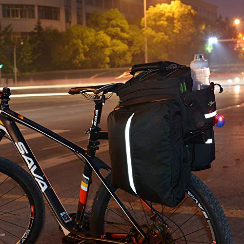 ROCKBROS Fahrrad Gepäckträgertasche wasserdichte Fahrradtasche für Gepäckträger mit Regenschutz...