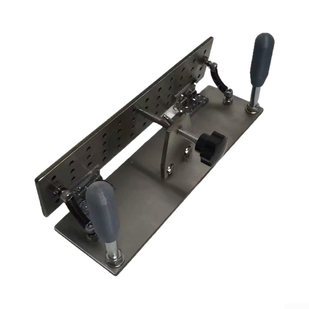 Lijadora de banda portátil con abrazadera en V, herramienta de lijado manual de acero inoxidable 304 para afilar bordes y fabricación de carpintería de precisión